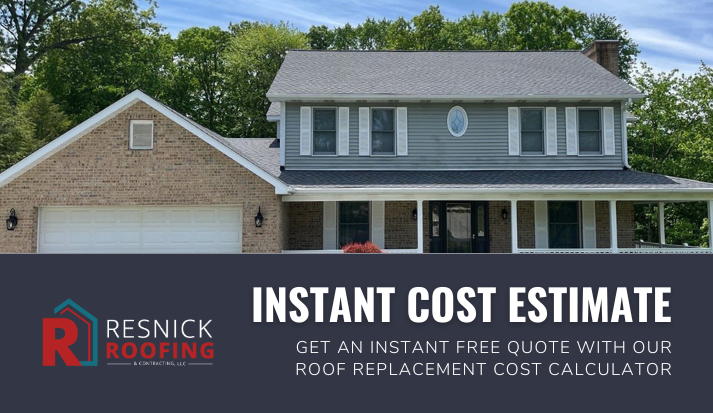 Instant roof replacement cost estimate offer